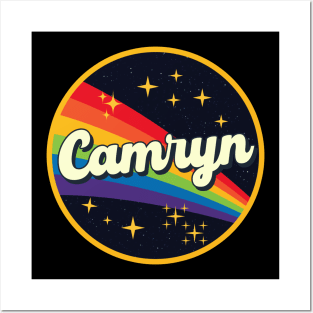 Camryn // Rainbow In Space Vintage Style Posters and Art